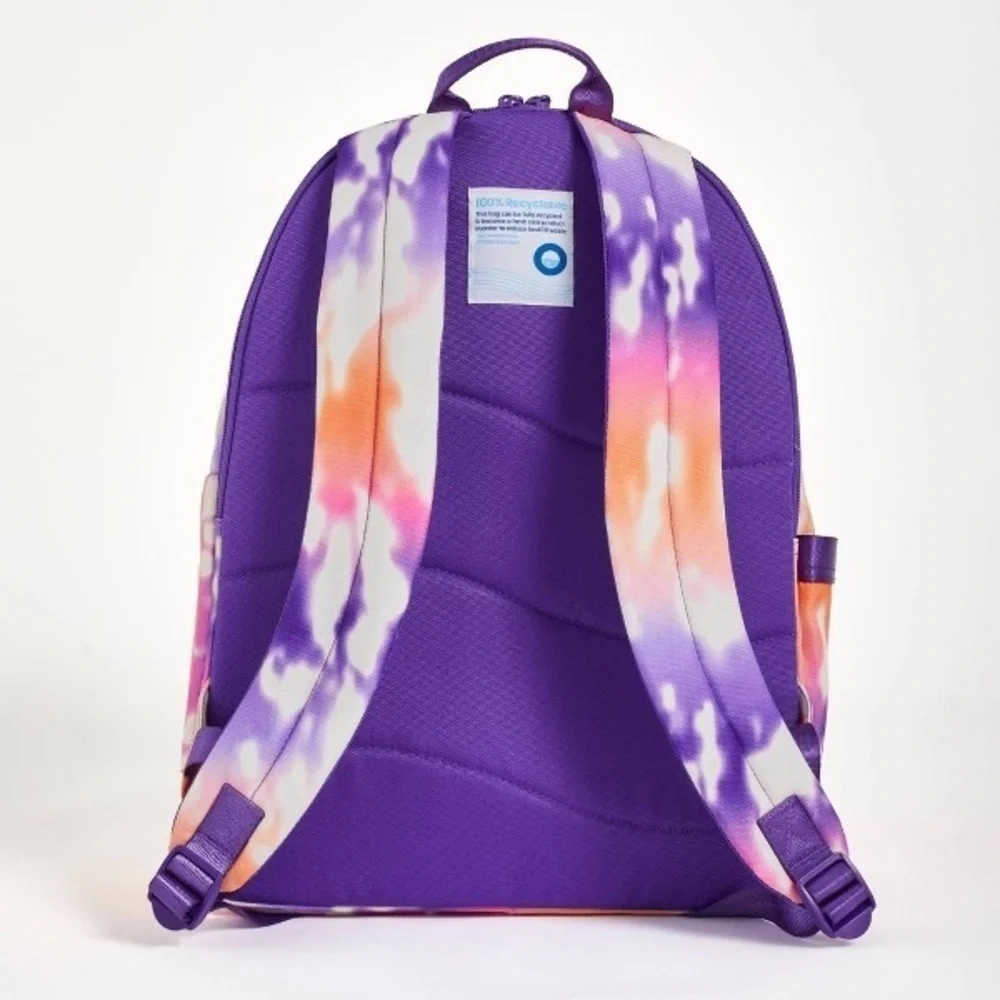 Ecotech Orange and Purple Bag with Tie-Dye Design